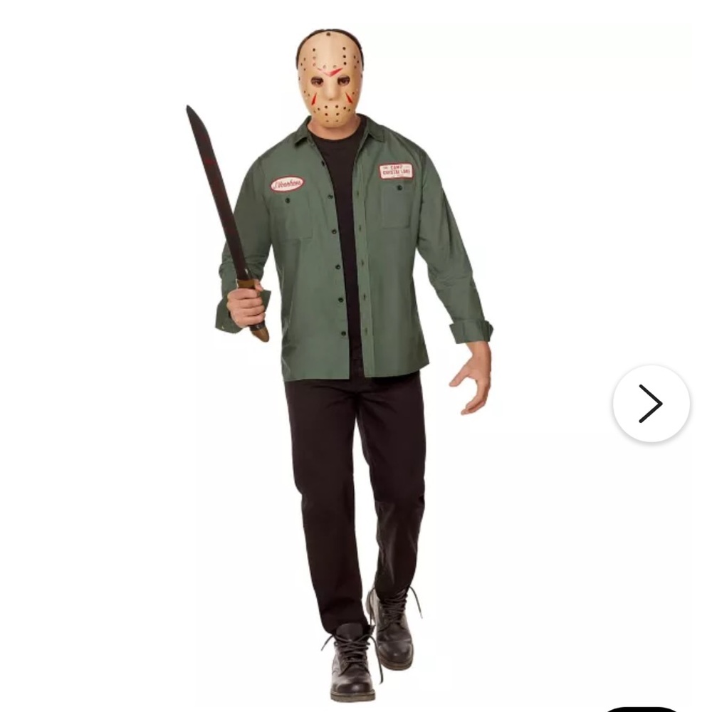 Adult Jason Voorhees Work Shirt - Friday the 13th